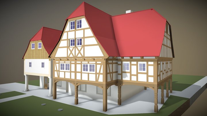 Vorlaubenhäuser Hirschfelde 3D Model