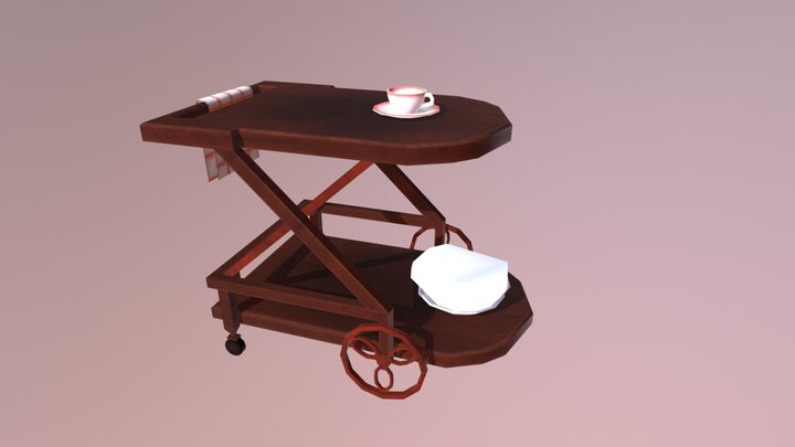 Serving Cart 3D Model