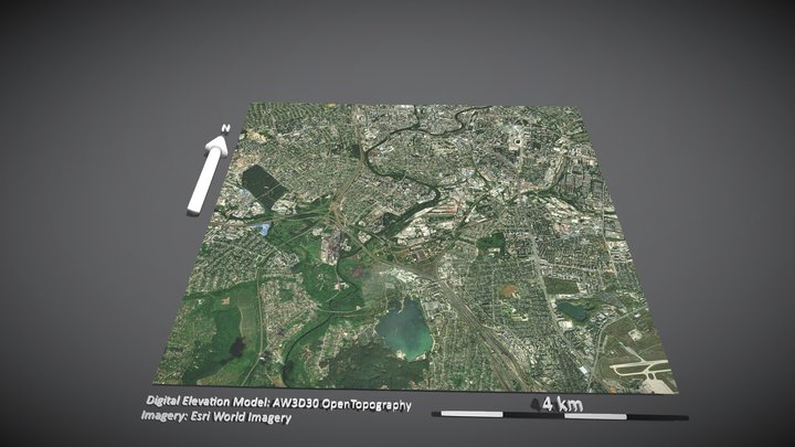 Kharkiv, Ukraine 3D Model