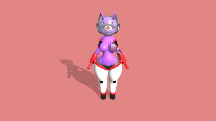 Darky The Little Imp Girl 3D Model