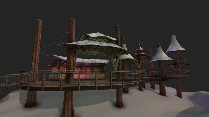 Treehouse Lounge 3D Model