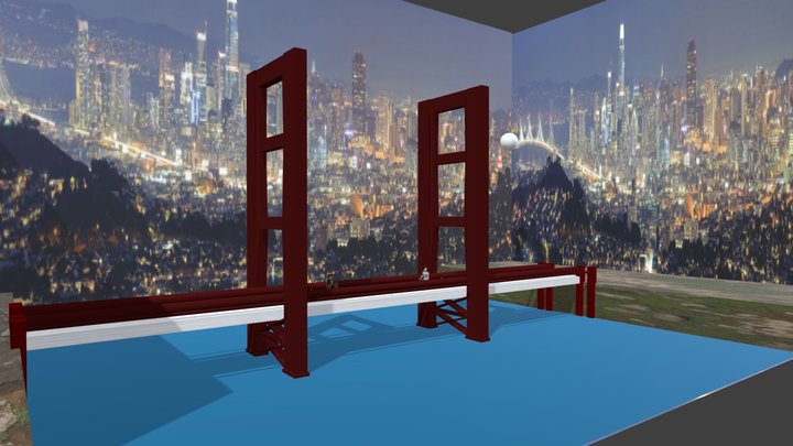 Figth on the Bridge 3D Model