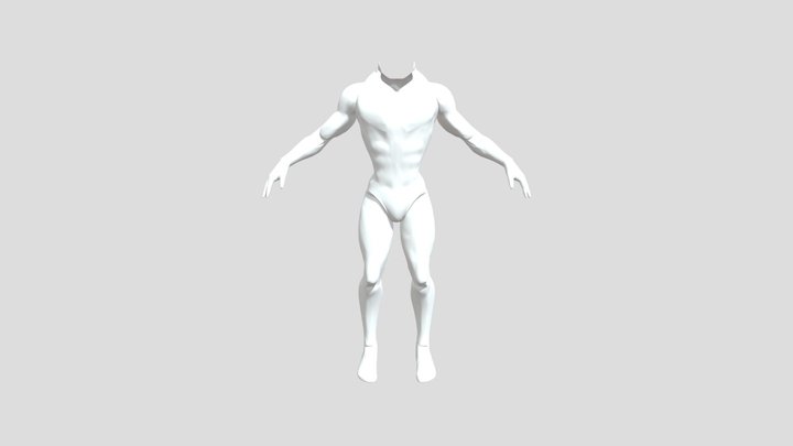 My first full body sculpt 3D Model