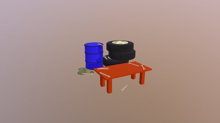 garage by Jeroen 3D Model