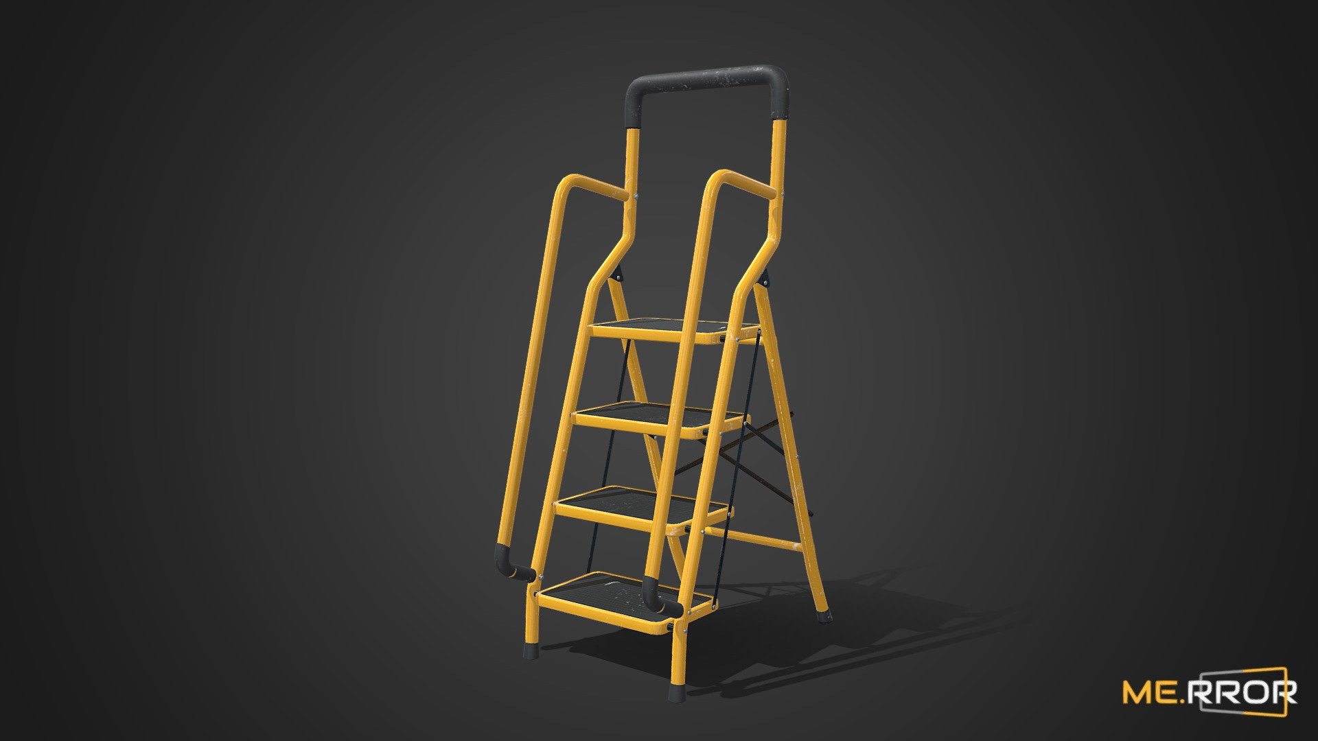 [GameReady] Yellow Ladder Buy Royalty Free 3D model by ME.RROR