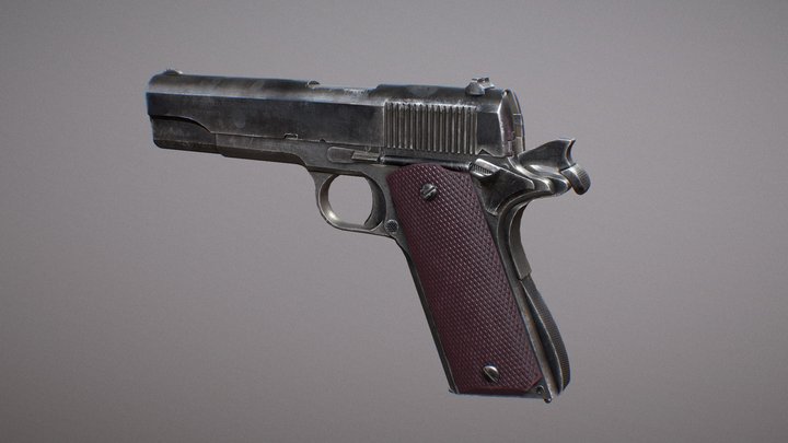 1911 pistol 3D Model