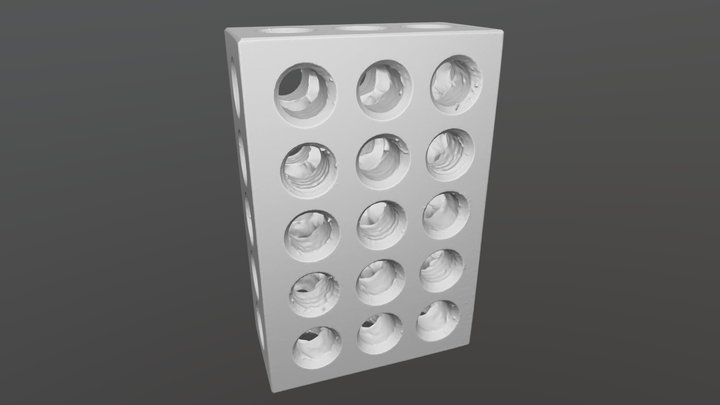 3d scan 1-2-3 block with OpenScan Classic – Modello 3D gratuito STL