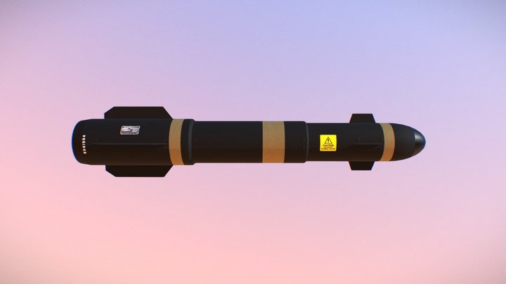 Hellfire Missile 3D Model