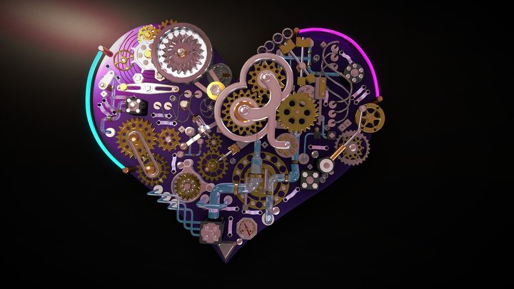 M heart 3D Model