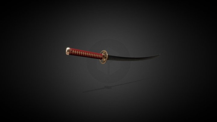 Japanese Sword 3D Model