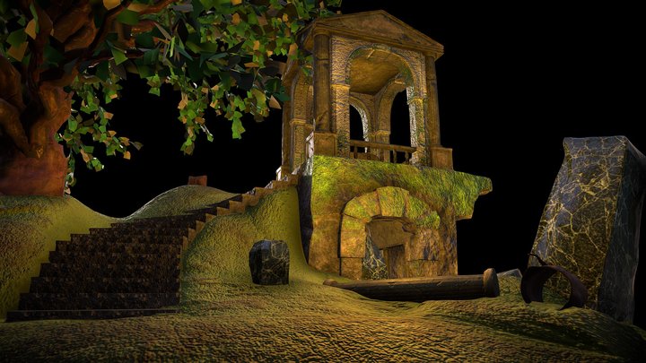 The Lost Fountain Sanctuary 3D Model