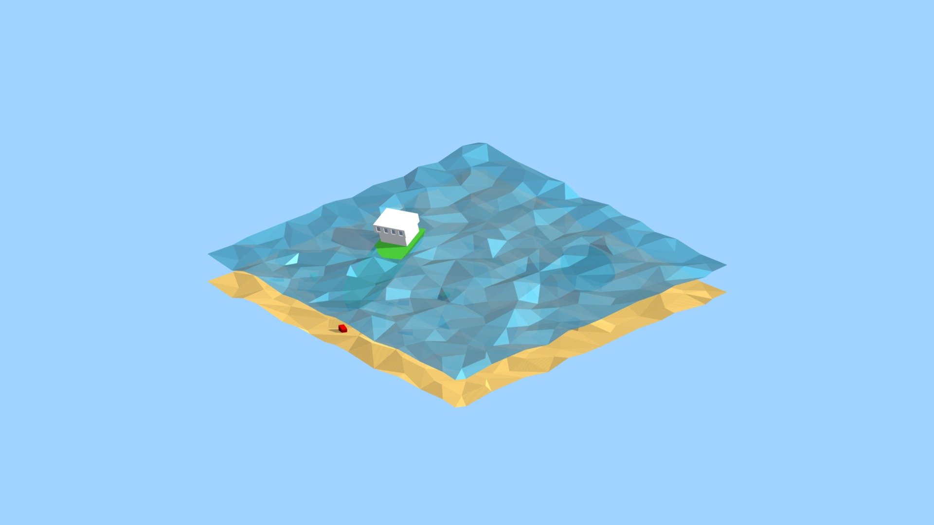 Low-Poly Ocean - 3D model by NuclearWarGames (@BathsedaGaming) [fc1f1c9 ...