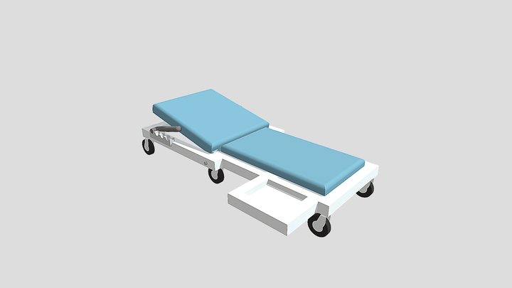 Adjustable Medical Examination Table 3D Model 3D Model