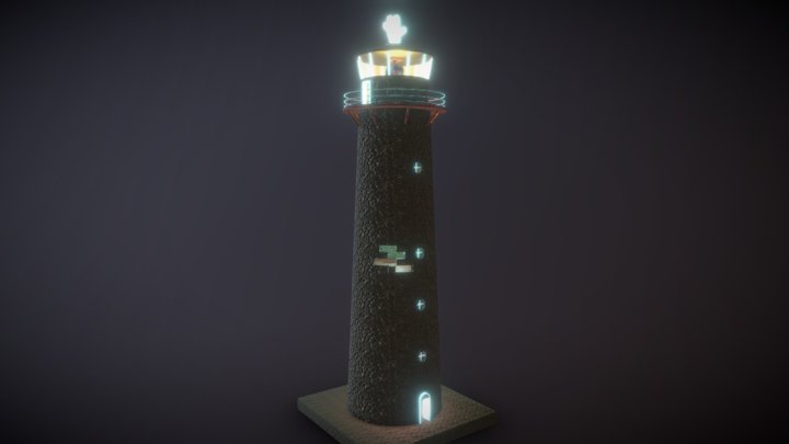 Lighthouse "4 fingers" 3D Model