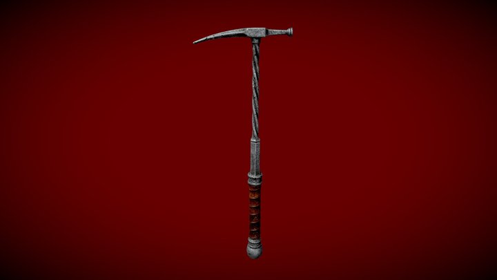 Viking War Hammer 3D Model