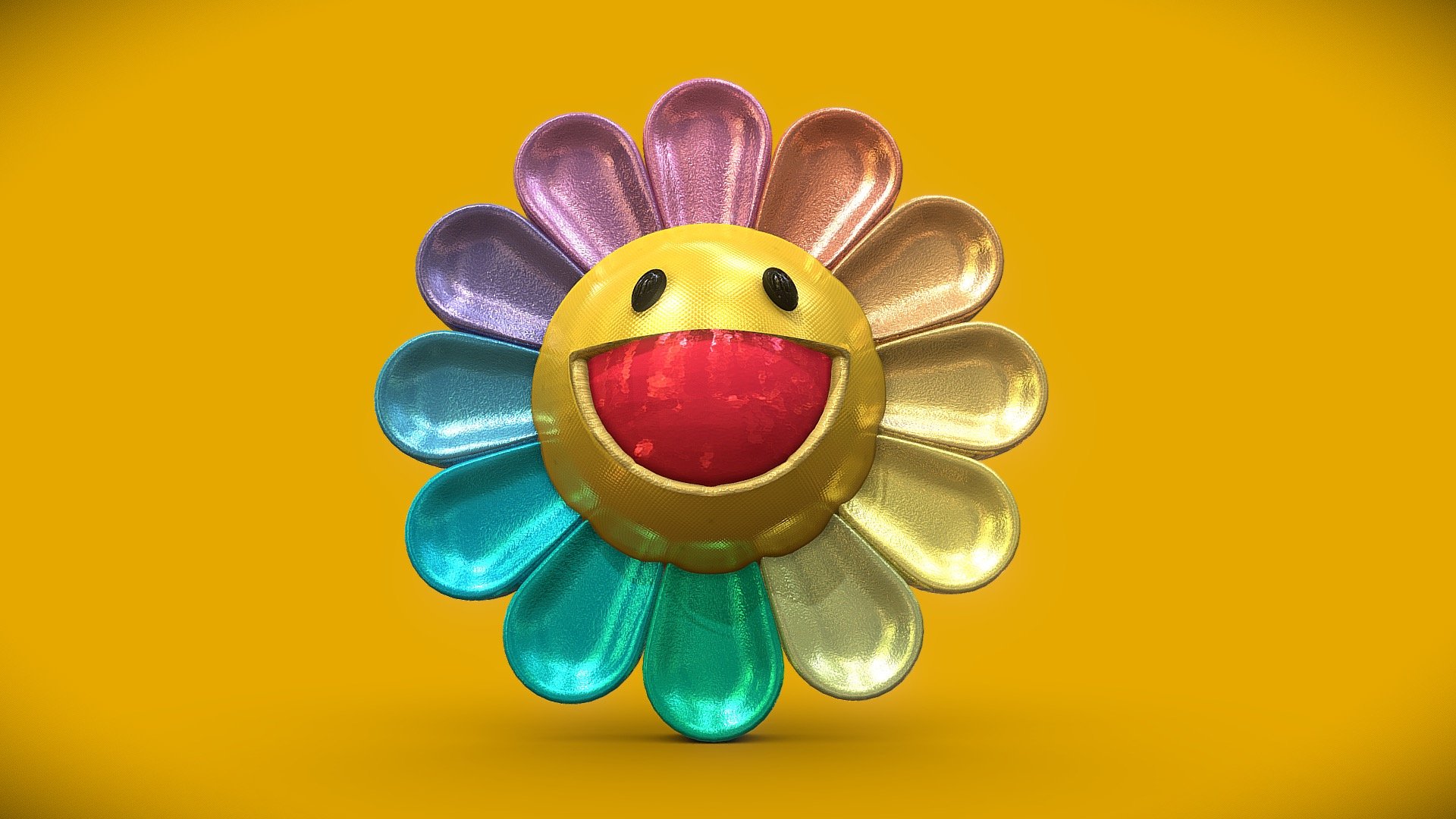 murakami flower - 3D model by franckross (@franckross) [fc21a26]