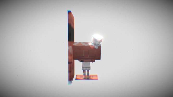 Dandys world minecraft model 3D Model