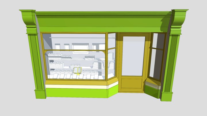 Scenic Shop front 3D model 3D Model