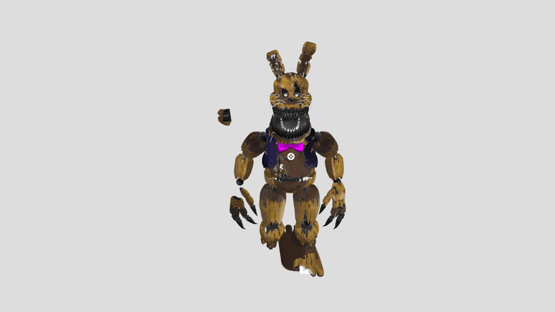 Nightmare Spring Bonnie By AndyPurro - Download Free 3D model by dwall8611  [fc23ff6] - Sketchfab