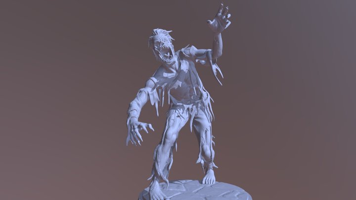 Zombie 3d model Print 3D Model
