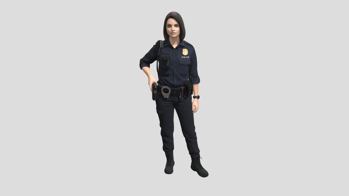 Police Officer in Uniform – Modelo 3D gratuito STL