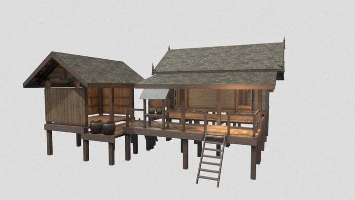 ISAN THAI HOUSE HERNKEAY 3D Model