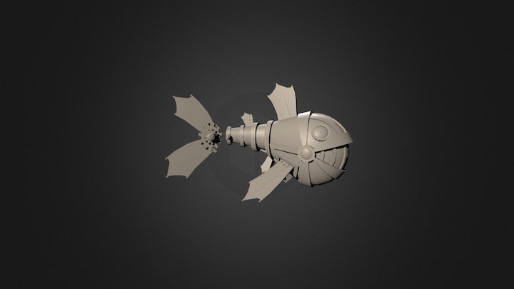 Victorian Steampunk Submarine 3D Model