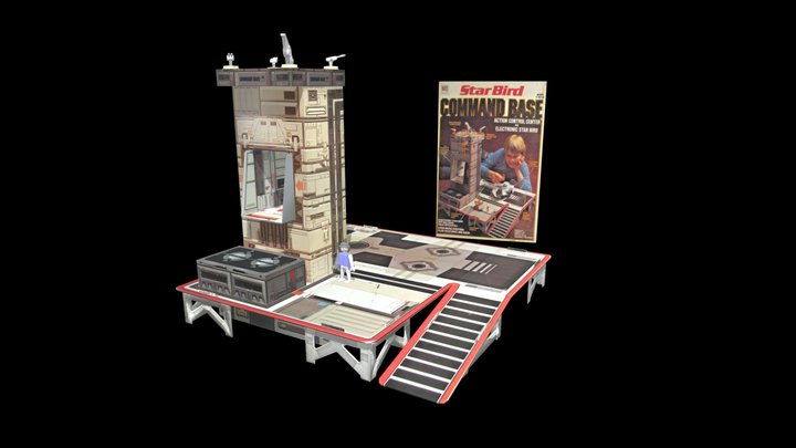 StarBird Command Base (1980s toys) (v2) 3D Model