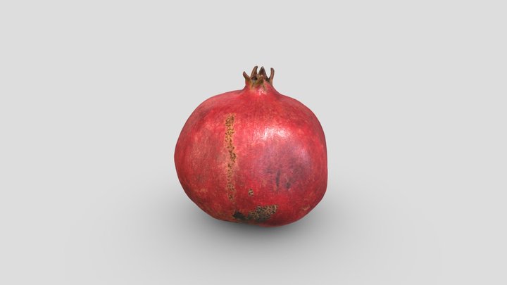 Pomegranate Fruit 3D Model
