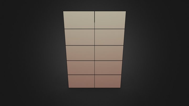 2x5 Plasma Screens 3D Model