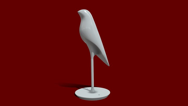 Bird sculpture 3d model – Gratis 3D-model STL