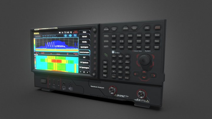 Spectrum Analyzer Rigol RSA5032 3D Model