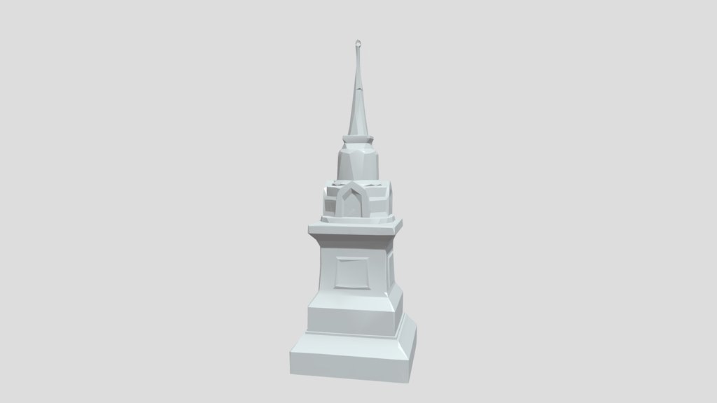 Marble Buddhist pagoda stupa
