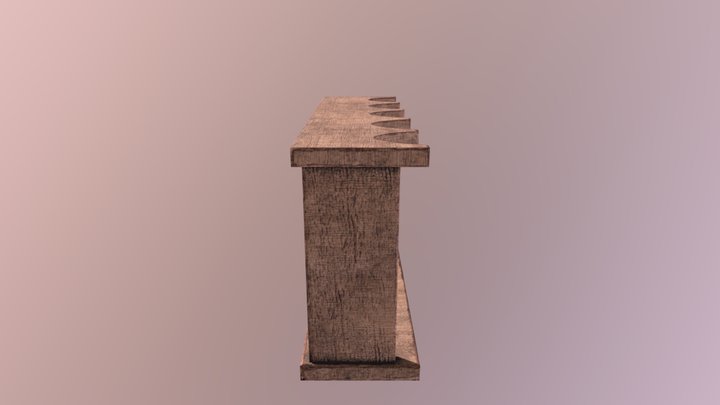 Chinese simple weapon rack 3D Model
