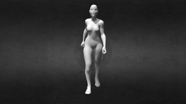 Angry Walk Cycle_02 3D Model