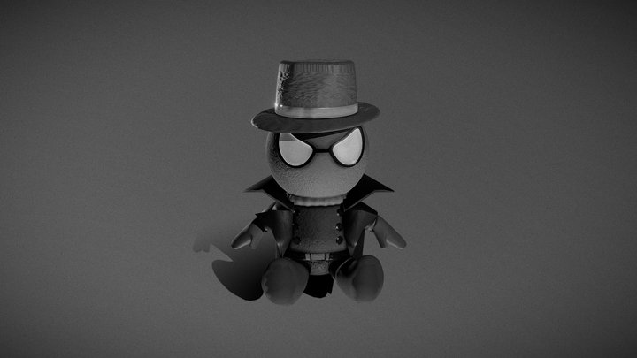 Spiderman Noir Plushy 3D Model
