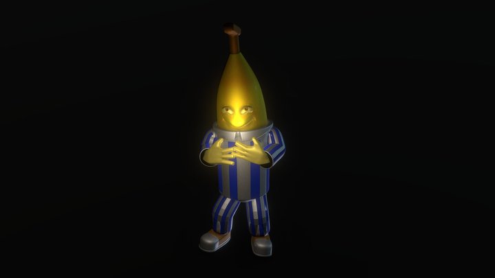 Banana in Pajama Fan Art 3D Model