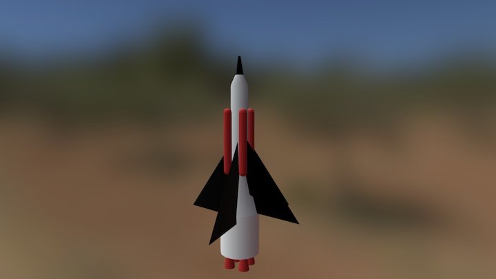 3D Rocket 3D Model