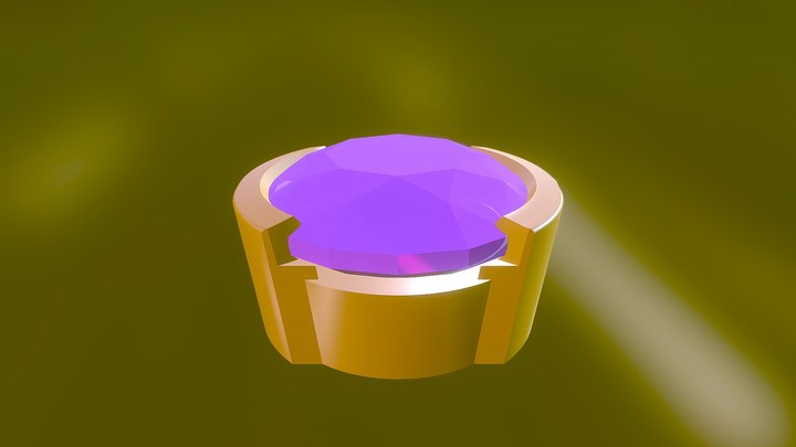 Amethyst Pendant 3D Model