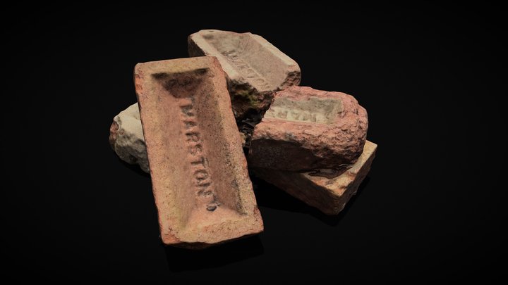 Photo scanned Bricks 3D Model
