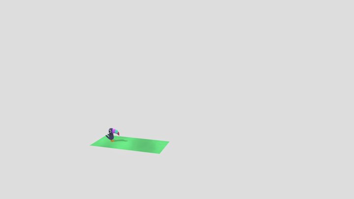 Flying Parrot 3D Model