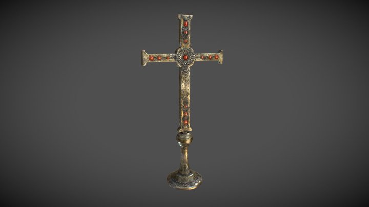 Antique Cross 3D Model