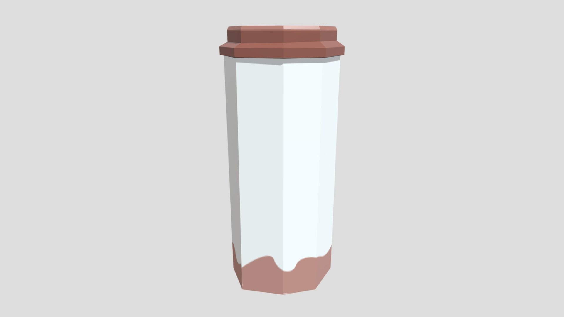 Low Poly Mega Latte Cup