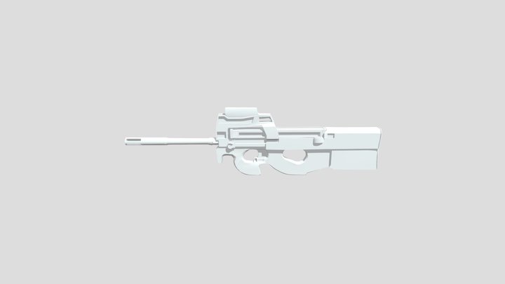 P90 Optimised 3D Model