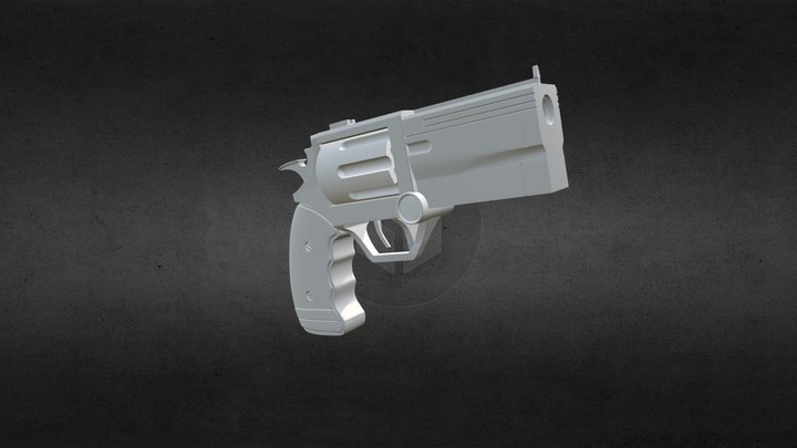 CG Cookie Revolver 3D Model
