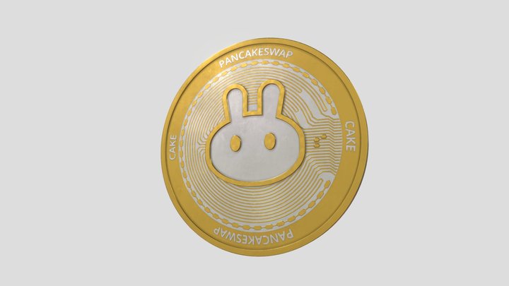 Pancakeswap Coin 3D Model
