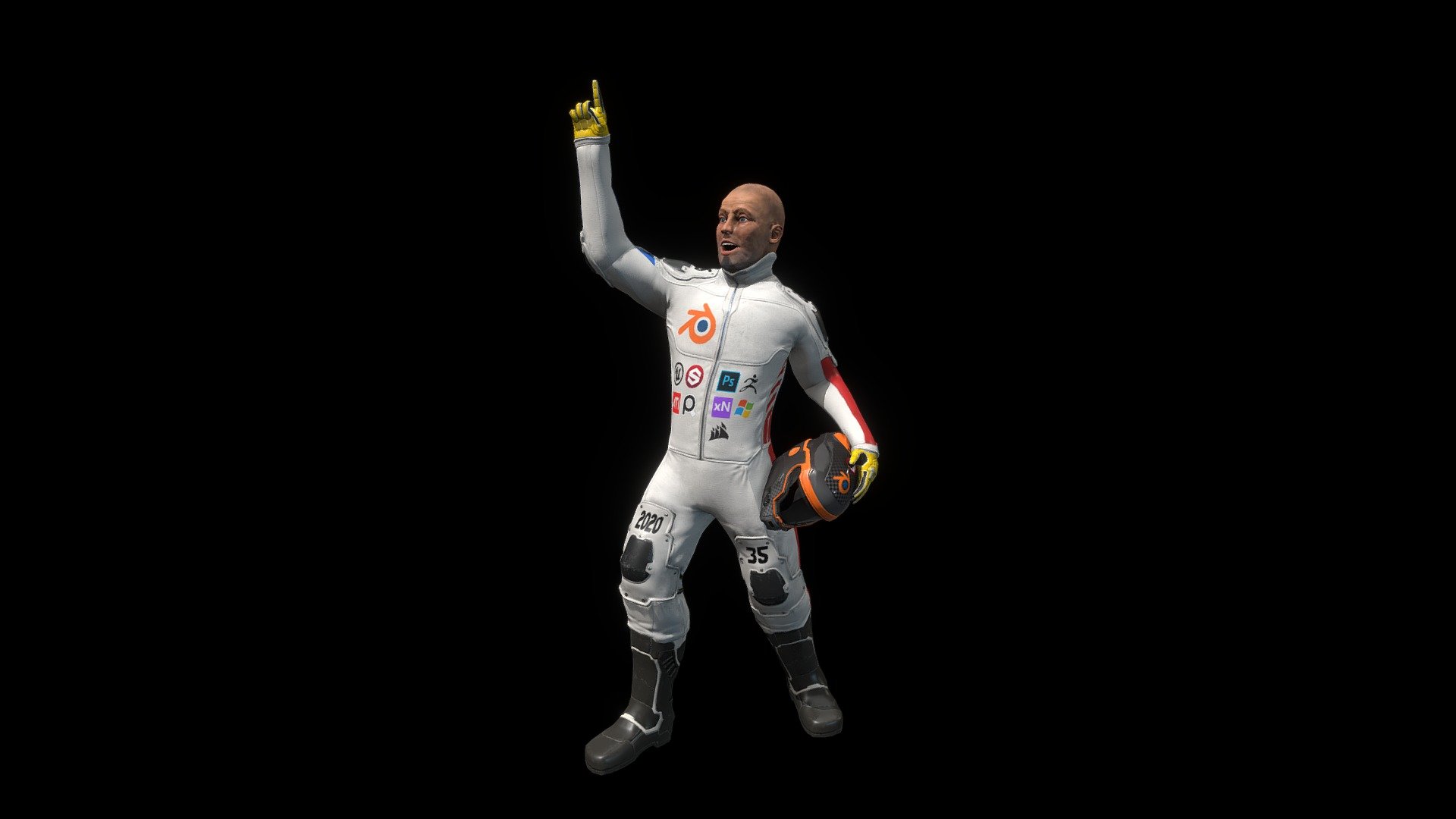 Cyberpunk Driver - 3D model by ValiantDan [fc37d62] - Sketchfab