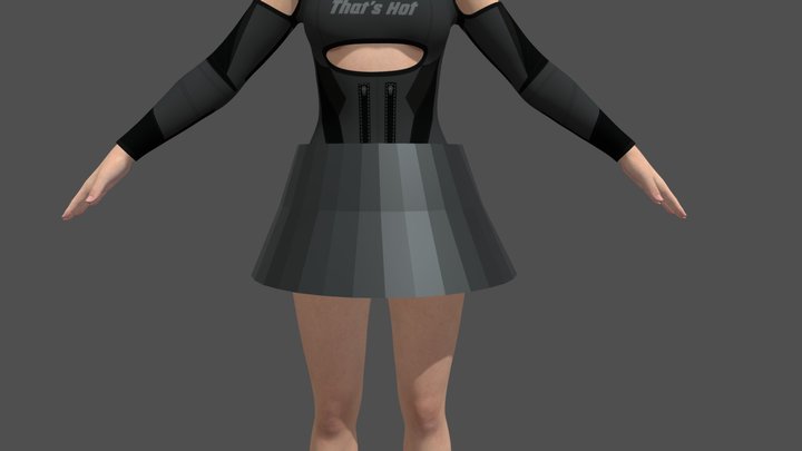 Dancing Girl 3D Model