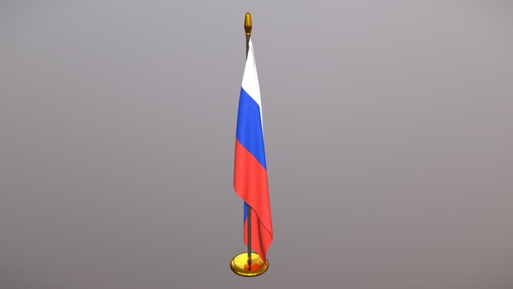 Flag of Russia 3D Model