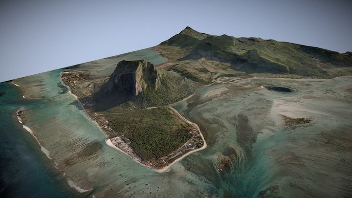Morne Brabant - Mauritius 3D Model